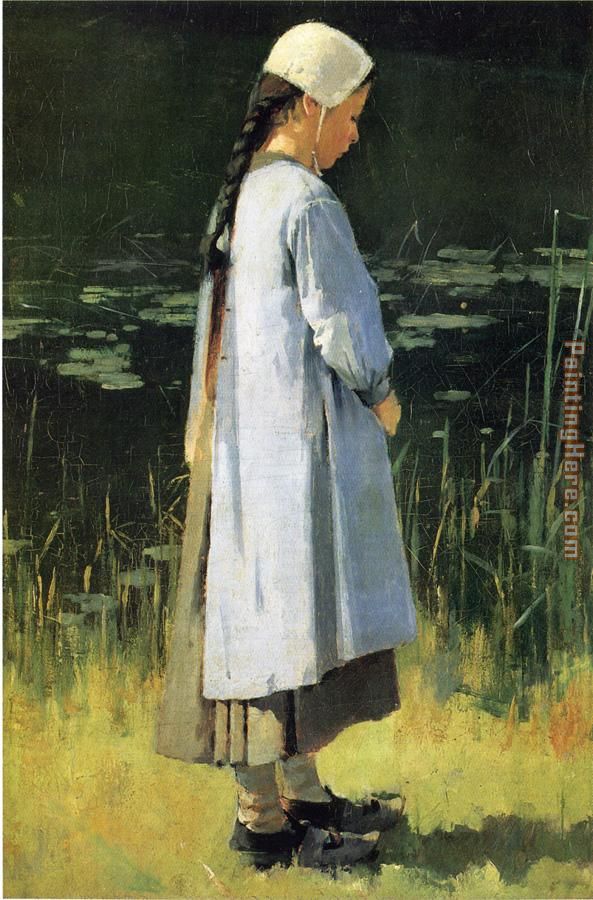 Angelus painting - Theodore Robinson Angelus art painting